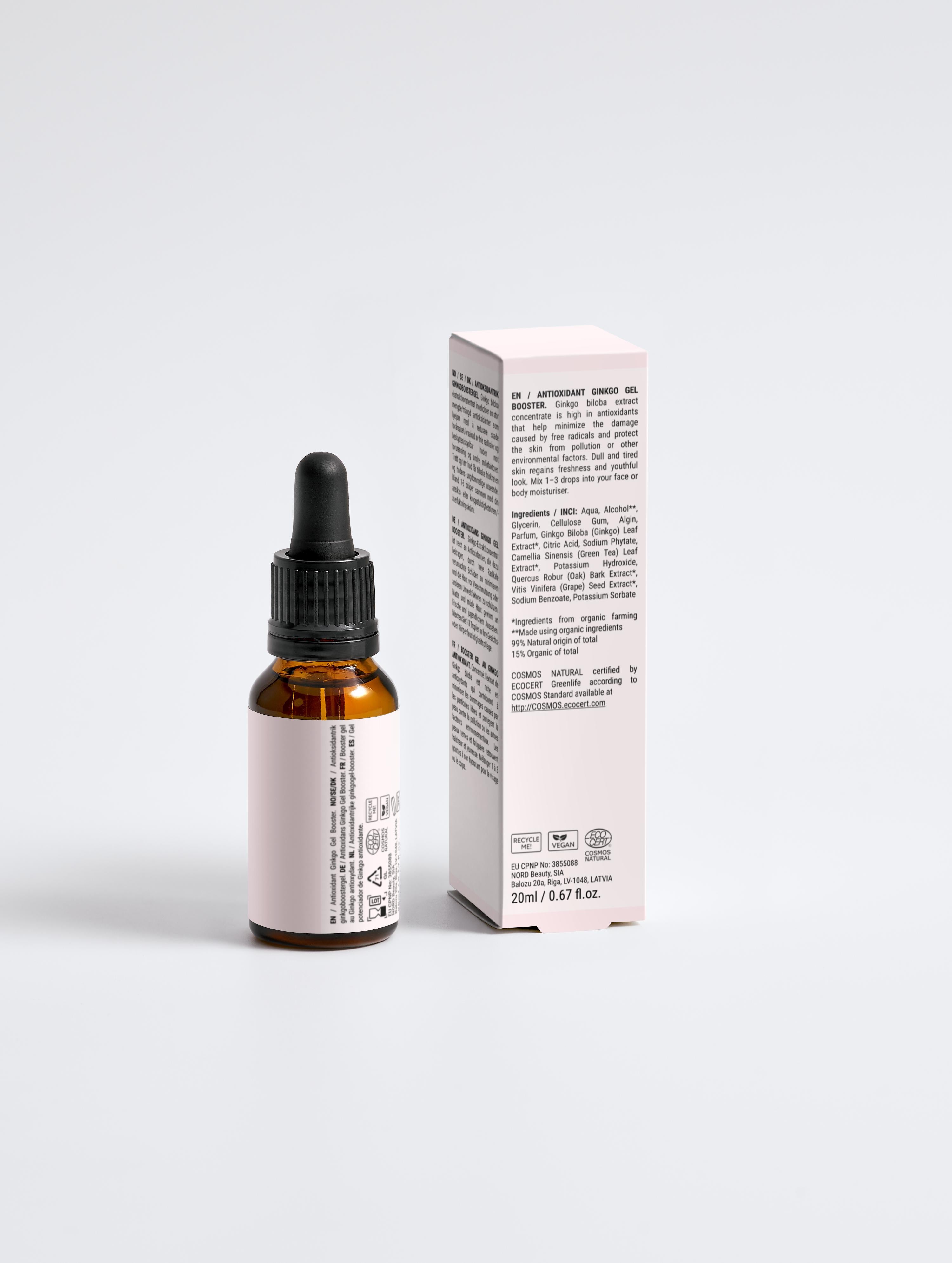Ginkgo Biloba Booster – Antioxidant Concentrate for Tired & Stressed Skin