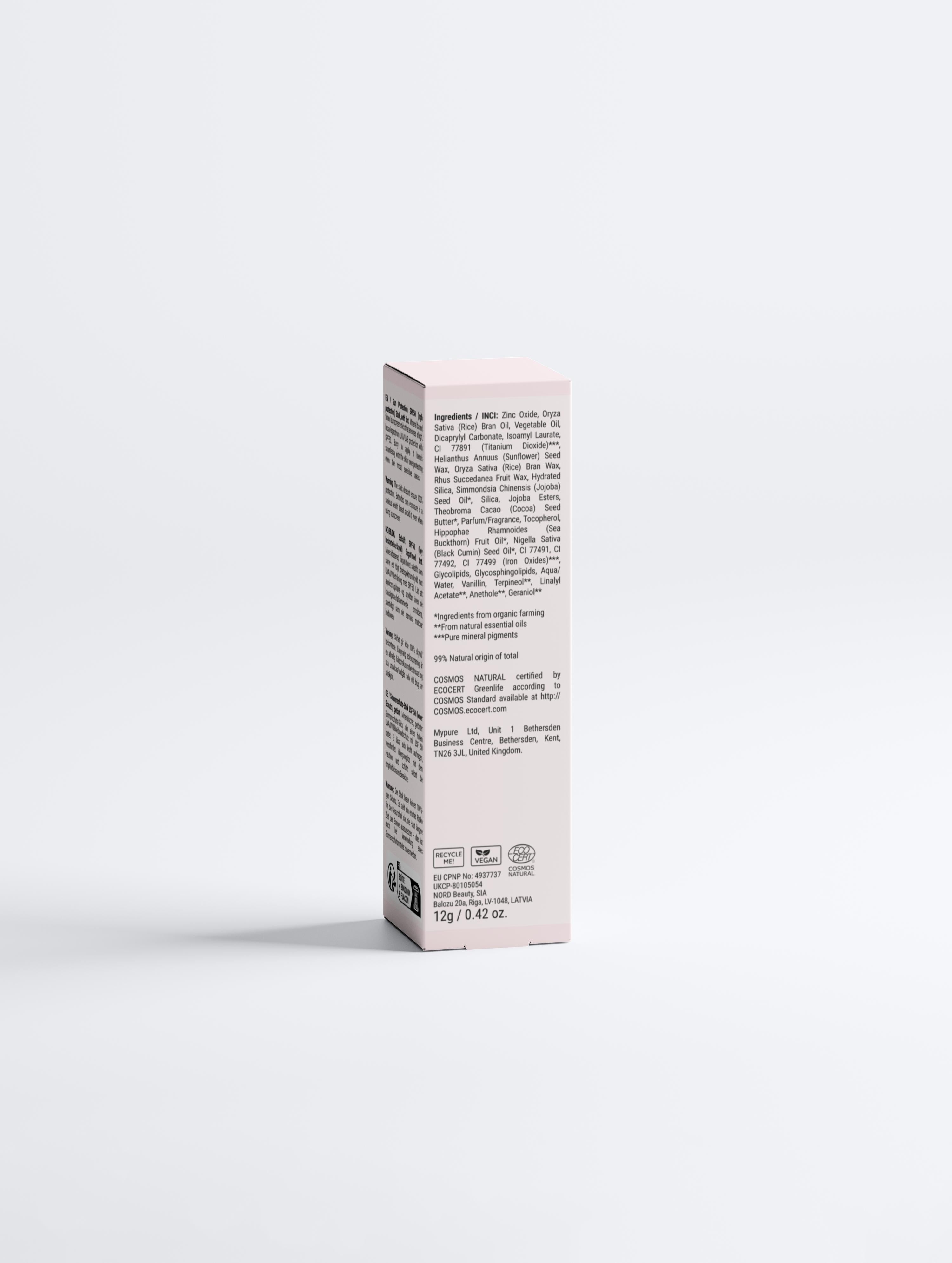 Sun Protection SPF 50 Stick – tinted mineral protection for the face